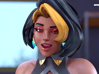 Hot Ebony Girl Fucking Young White Dick For The First Time - 3D Animation