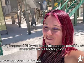 Babyfantasy83French slut gets a big cock in her workshop