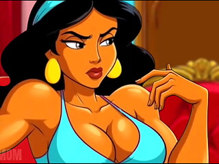 Aladdin and Princess Jasmine make Shameful Wishes to the Genie. Cartoon Porn Parody.