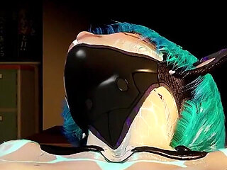 Robot Girl Rides Dick on a Chair