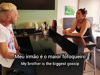 It happened to me in real life, but like a miracle my sister-in-law with that ass brought my cock back into activity and once again I filled her ass with cum. Vagninho e Agatha Mama (subtitled)