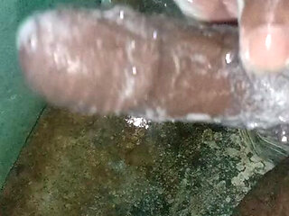 Mastrubation in bathroom