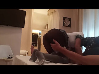 MILF Fucked in All Holes with Cumshot on Pantyhose