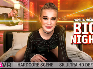 TRANSVR - Dasha Dime's Lucky Night Out Of Great Sex