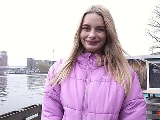 German Scout Nurse Naomi Love Casting Fuck - Big Natural Saggy Tits Blowjob & Rough Sex