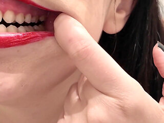 Chubby Girls Silly Faces, Saliva, Mouth, Tongue and Teeth Fetish