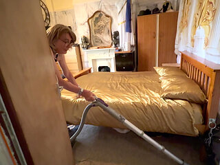 Jane Harris is a msid cleaning her Master and Mistress's house