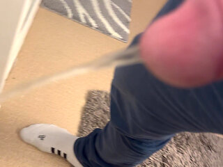 I piss and massage my cock