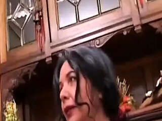 Hot MILF with Big Tits Fucking on Poker Table Hard