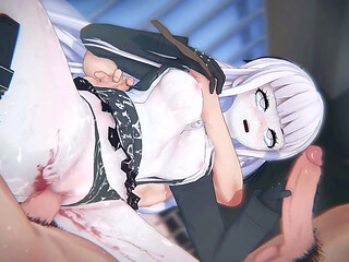[Danganronpa] Kirigiri'_s &quot_ULTIMATE INTERROGATION&quot_: Sandwich DP, Handjob &amp_ Pregnant (4K/60FPS)