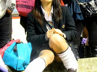 Pretty Japanese Teen Give Love To Public Part 1