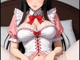 Cute girls in their room (Ai animation)