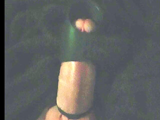 Vibrator masturbating cum