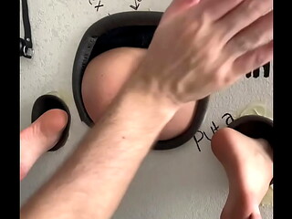 Insatiable ass in the cinema toilet