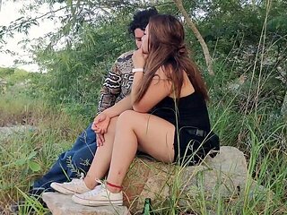 My friend was hesitant to get busy outside, but I still had my way with her.