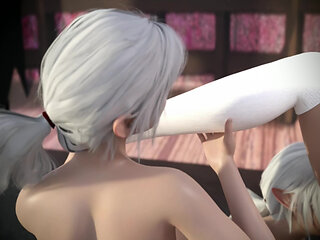 Fggb Japanese Girl Gangbanged and Strap on Fucked by Elves