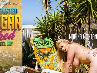 Big Breasted Cougar Marina Montana Gets Fucked At The Poolside Under The Hot Sun
