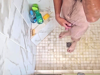 Sexy bi male shower with enema