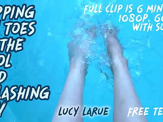 Dipping My Toes in the Pool and Splashing POV