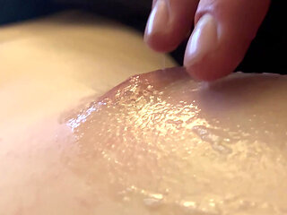 Puffy nipples and spit