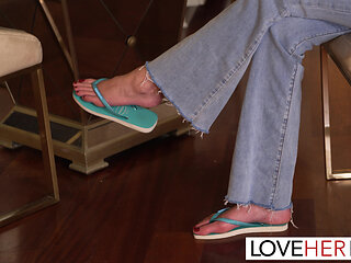 Petite Brunette Christina Sage Rides Hard Dick