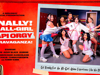 Finally ... An All-Girl Aapi Orgy Extravaganza
