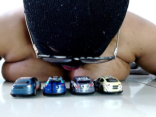 Nascar Race Truck Breast Stomping and Crushing