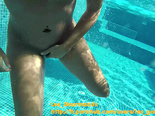 Fingered On The Air Mattress In The Pool