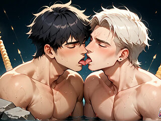 Blue-blasted Muscle's Desert Cum Blast: Amazing XXX Porn!