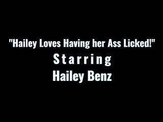Cutie Hailey Benz Gets Ass Spread and Licked at AllAnal!