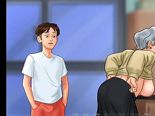 Granny Fucks Giant Cock - Huge Dick 3D Animation