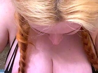 Big boob brunette masturbates on webcam