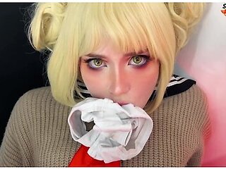 Himiko Toga And Her Hairy Pussy Celebrate 18th With First Sex And Sreampie