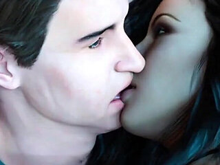 Anna Exciting Affection #22 - Sucking dick in bar - 3d hentai comic