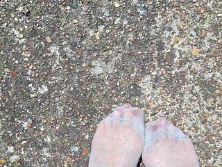Feet step softly