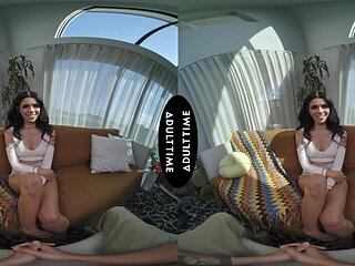 Brunette latina Harley Haze fucks with her boyfriend Oliver Davis