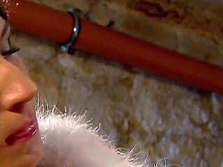 Curvy Latina Slut Deepthroats Santa Cock and Gets Creamed