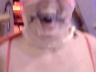 Multiple Orgasms on Sybian While Bondage BDSM Play in Dungeon