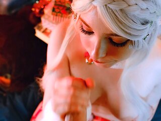 Teasing edged handjob blowjob cumshot compilation pov part 2