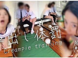 [amateur Creampie]sex With Cute Japanesecall Students To The Gym And Cum