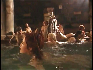 Amazing orgy in the swimming pool