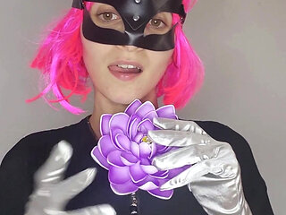 I'm getting wild! My natural tits and kitten mask want to scream