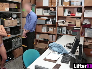 Laina Who'_s Been Caught Helping Her Friends Steal Goods from The Store Where She Works - Lifterxxx