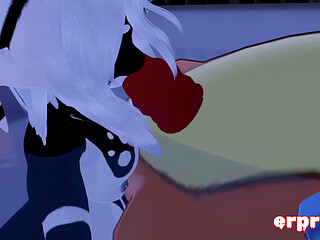 Erpleasure VRChat: Horny Beizel in vr Gets His Cock Sucked &amp_ Ridden by a Panda Girl