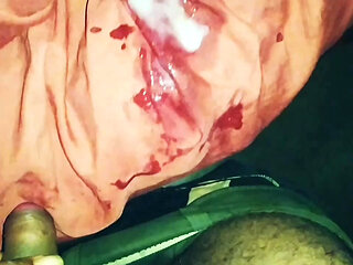 Brother in law cumsut on sister in law 's penty (salwar) she fucked by devar
