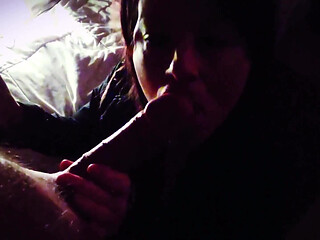 Smoking Blowjob in the Dark