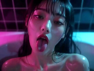 Take a bath with me, Ai animation