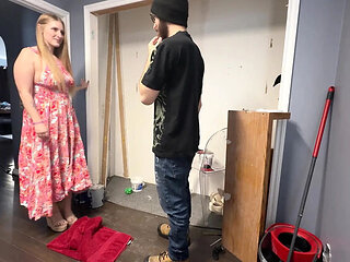Handyman Creampies My Cheating Wife While I'm Away