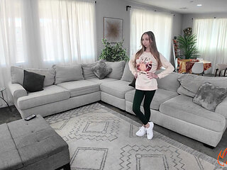 Hot Natural Blonde Gets Holiday Dick Bts - Breezy Bri