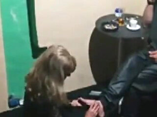 Don Gresopio Having His Feet Massaged